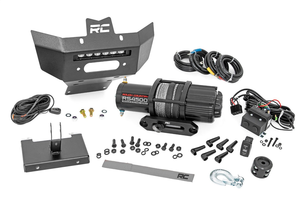 Rough Country 97071 LED Winch Bumper for Select Can-Am Renegade 1000, Can-Am Renegade EFI X xc, Can-Am Renegade X mr, Can-Am Renegade X xc, Can-Am Renegade 1000R X xc, Can-Am Renegade 500, Can-Am Renegade 570, Can-Am Renegade 570 X mr, Can-Am Renegade