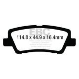 EBC DP33012C Redstuff Ceramic Low Dust Brake Pads