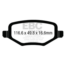 Load image into Gallery viewer, 12-Chrysler-Town--Country-3.6-Yellowstuff-Rear-Brake-Pads