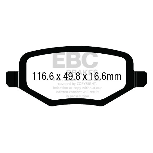 12-Chrysler-Town--Country-3.6-Greenstuff-Rear-Brake-Pads