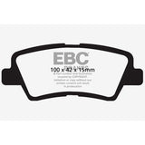 EBC DP21875 Greenstuff 2000 Series Sport Brake Pads