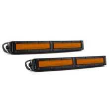 Load image into Gallery viewer, 12-In-Led-Light-Bar-Single-Row-Straight---Amber-Flood-(Pair)-Stage-Series
