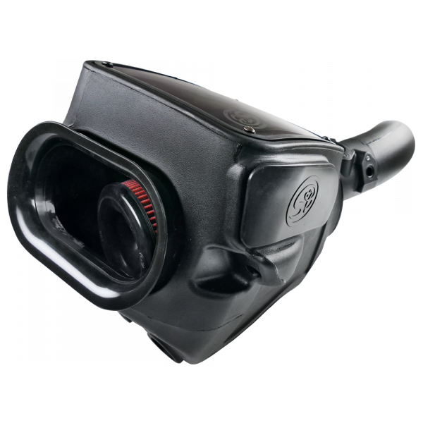 ~(12-Lbs.-26X17x15)~-Cold-Air-Intake-For-16-18-Nissan-Titan-V8-5.0L-Cummins-Oiled-Cotton-Cleanable-Red-S-B