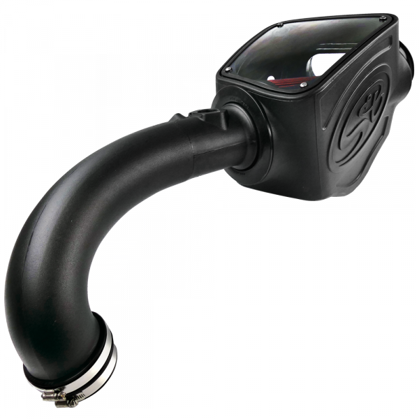 ~(12-Lbs.-26X17x15)~-Cold-Air-Intake-For-16-18-Nissan-Titan-V8-5.0L-Cummins-Oiled-Cotton-Cleanable-Red-S-B