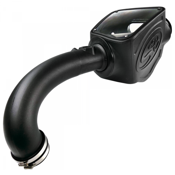 ~(12-Lbs.-26X17x15)~-Cold-Air-Intake-For-16-18-Nissan-Titan-V8-5.0L-Cummins-Dry-Dry-Extendable-White-S-B
