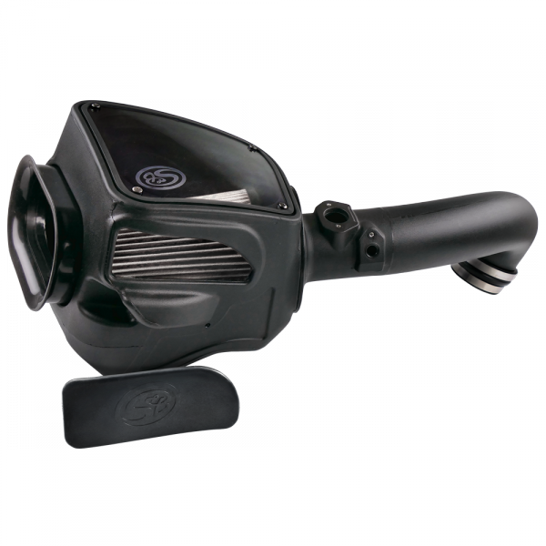 ~(12-Lbs.-26X17x15)~-Cold-Air-Intake-For-16-18-Nissan-Titan-V8-5.0L-Cummins-Dry-Dry-Extendable-White-S-B