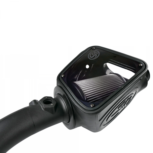 ~(12-Lbs.-26X17x15)~-Cold-Air-Intake-For-16-18-Nissan-Titan-V8-5.0L-Cummins-Dry-Dry-Extendable-White-S-B