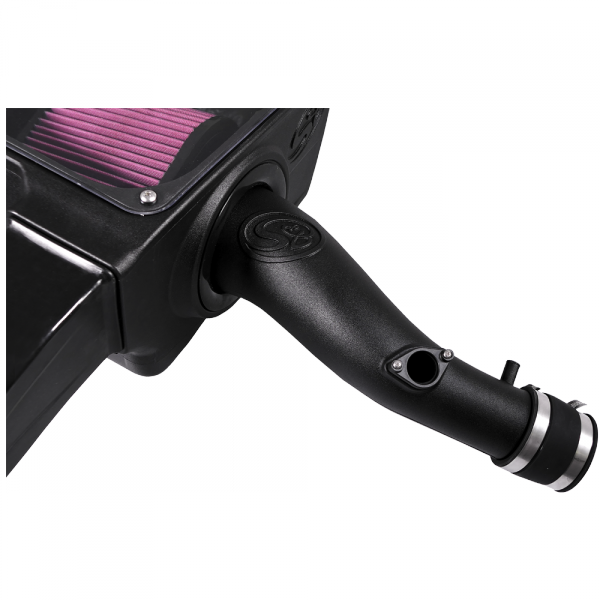 ~(12-Lbs.-26X17x15)~-Cold-Air-Intake-For-16-18-Toyota-Tacoma-3.5L-Oiled-Cotton-Cleanable-Red-S-B