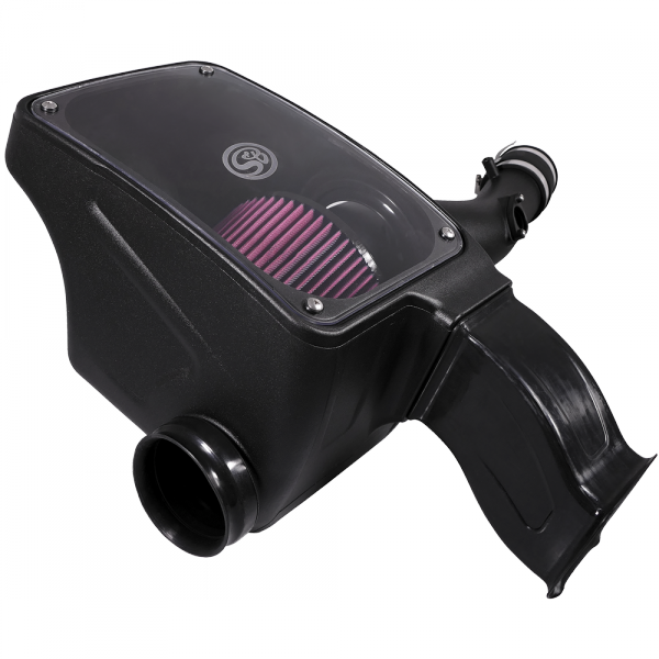 ~(12-Lbs.-26X17x15)~-Cold-Air-Intake-For-16-18-Toyota-Tacoma-3.5L-Oiled-Cotton-Cleanable-Red-S-B
