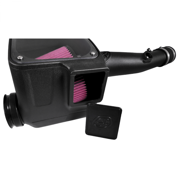 ~(12-Lbs.-26X17x15)~-Cold-Air-Intake-For-16-18-Toyota-Tacoma-3.5L-Oiled-Cotton-Cleanable-Red-S-B