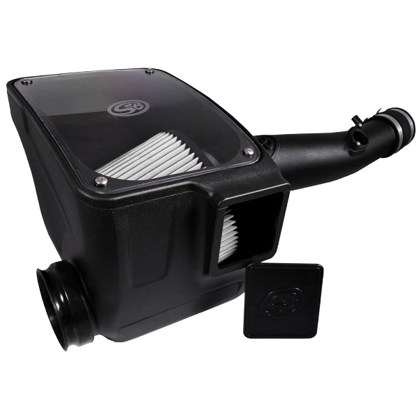~(12-Lbs.-26X17x15)~-Cold-Air-Intake-For-16-18-Toyota-Tacoma-3.5L-Dry-Dry-Extendable-White-S-B