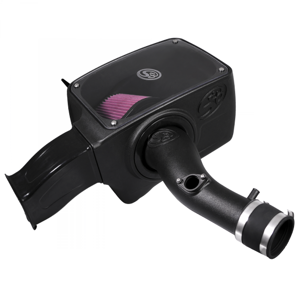 ~(12-Lbs.-26X17x15)~-Cold-Air-Intake-For-16-18-Toyota-Tacoma-3.5L-Oiled-Cotton-Cleanable-Red-S-B