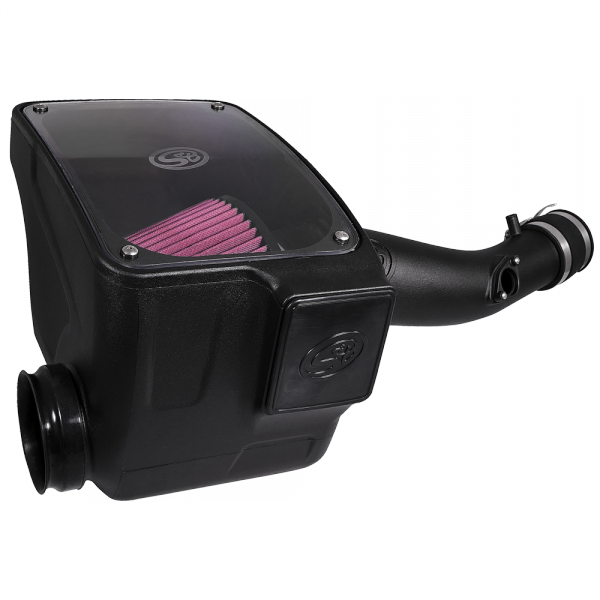 ~(12-Lbs.-26X17x15)~-Cold-Air-Intake-For-16-18-Toyota-Tacoma-3.5L-Oiled-Cotton-Cleanable-Red-S-B