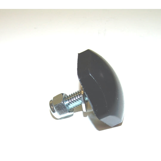 12-Tall-Bump-Stop,-Polyurethane-With-38-Stud,-Nut-And-Washer.