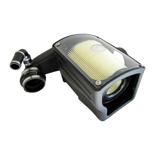~(12.2-Lbs.-24X15x14)~-Cold-Air-Intake-For-92-00-Gmc-K-Series-V8-6.5L-Duramax-Dry-Dry-Extendable-White-S-B