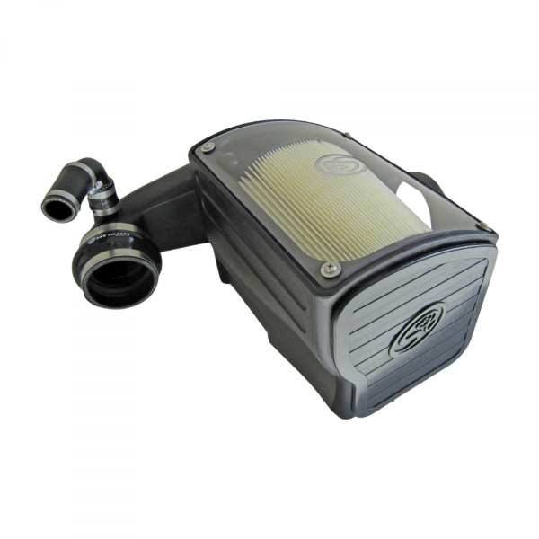 ~(12.2-Lbs.-24X15x14)~-Cold-Air-Intake-For-92-00-Gmc-K-Series-V8-6.5L-Duramax-Dry-Dry-Extendable-White-S-B