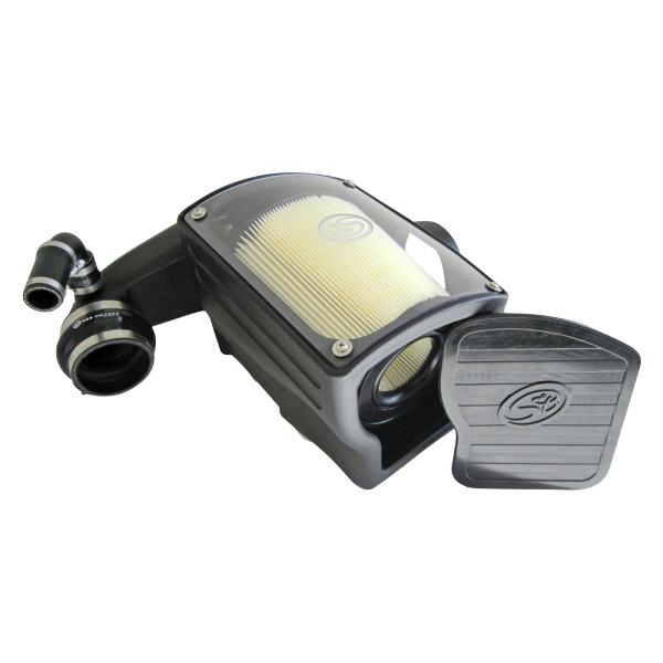 ~(12.2-Lbs.-24X15x14)~-Cold-Air-Intake-For-92-00-Gmc-K-Series-V8-6.5L-Duramax-Dry-Dry-Extendable-White-S-B