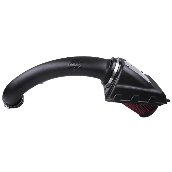 ~(12.6-Lbs.-24X15x14)~-Cold-Air-Intake-For-11-14-Ford-F150-V8-5.0L-Oiled-Cotton-Cleanable-Red-S-B