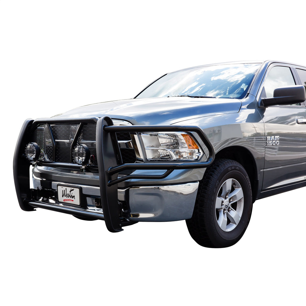 ~(120-Lbs.-91X35x35)~-Hdx-Grille-Guard-Black-Ram-1500-2009-2018-Ram-1500-Classic-2019-(Excl.-Rebel)(Excl.SportExpress)