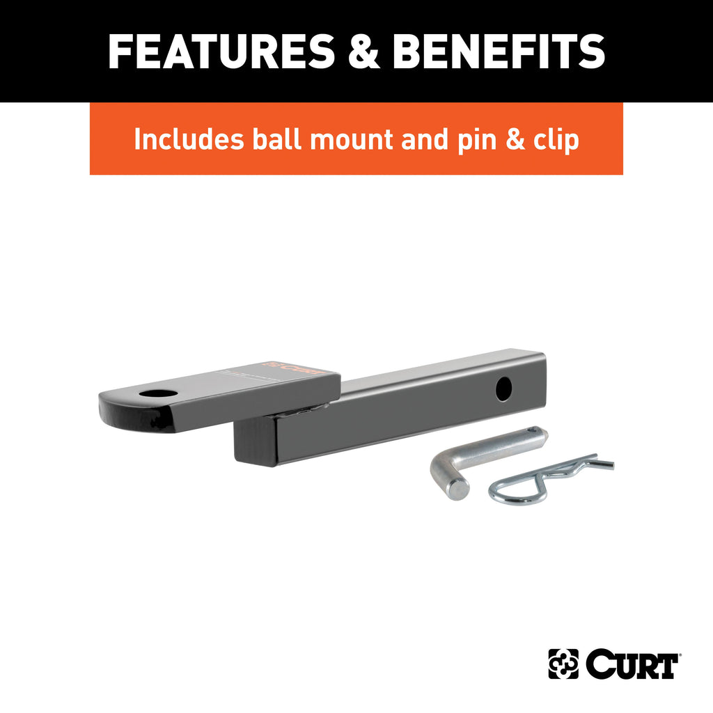 CURT 120083 Class 2 Hitch, 1-1/4" Ball Mount, Select Oldsmobile Cutlass Ciera, Pontiac 6000 - Truck Part Superstore