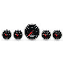 Load image into Gallery viewer, AutoMeter 1201 GAUGE KIT, 5 PC., 3 3/8" &amp; 2 1/16", ELEC. SPEEDOMETER, DESIGNER BLACK II