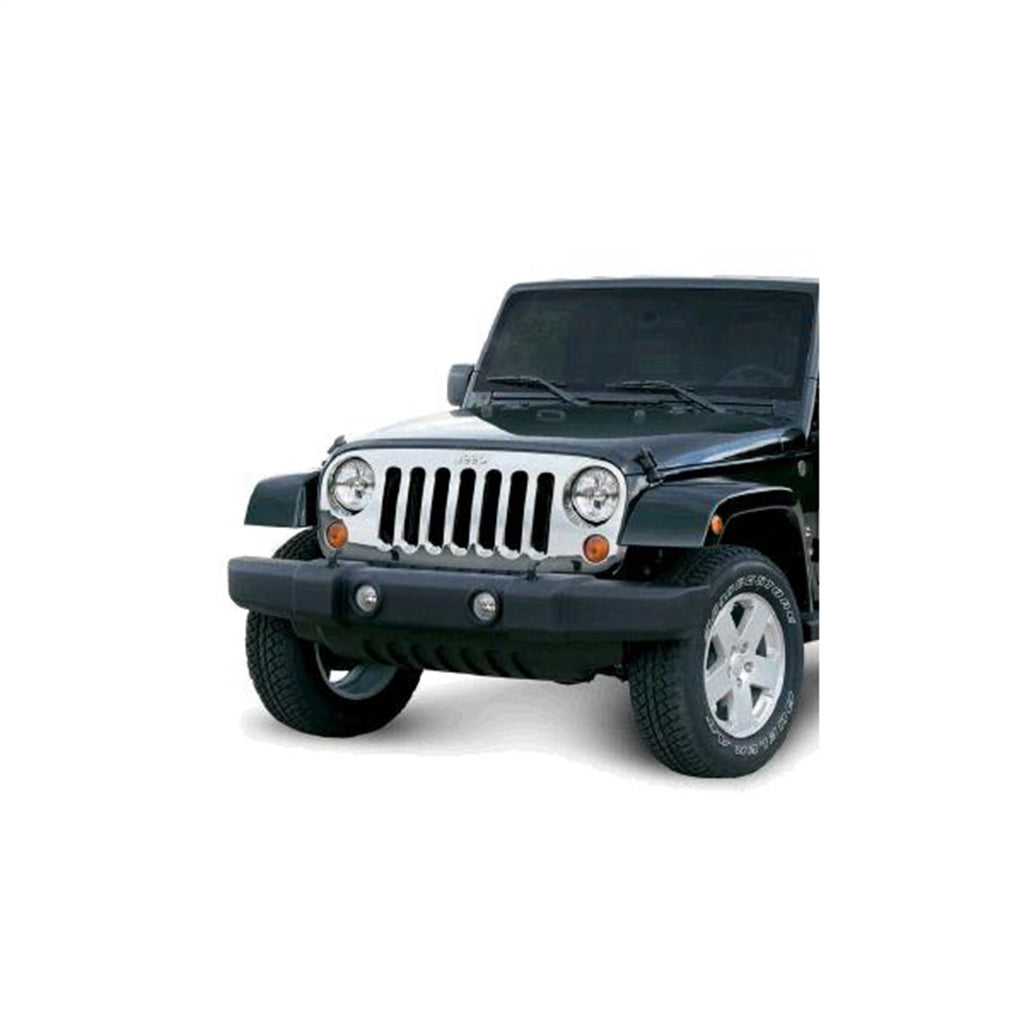 Omix 12033.05 Grille Overlay for Select Jeep Wrangler, Jeep Wrangler JK