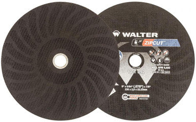 Walter 11T092 Zipcut 9X5/64X7/8'' T1 Cut-Off Wheel