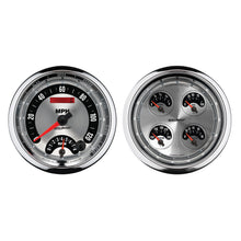 Load image into Gallery viewer, AutoMeter 1205 GAUGE KIT, 2 PC., QUAD &amp; TACH/SPEEDO, 5", AMERICAN MUSCLE