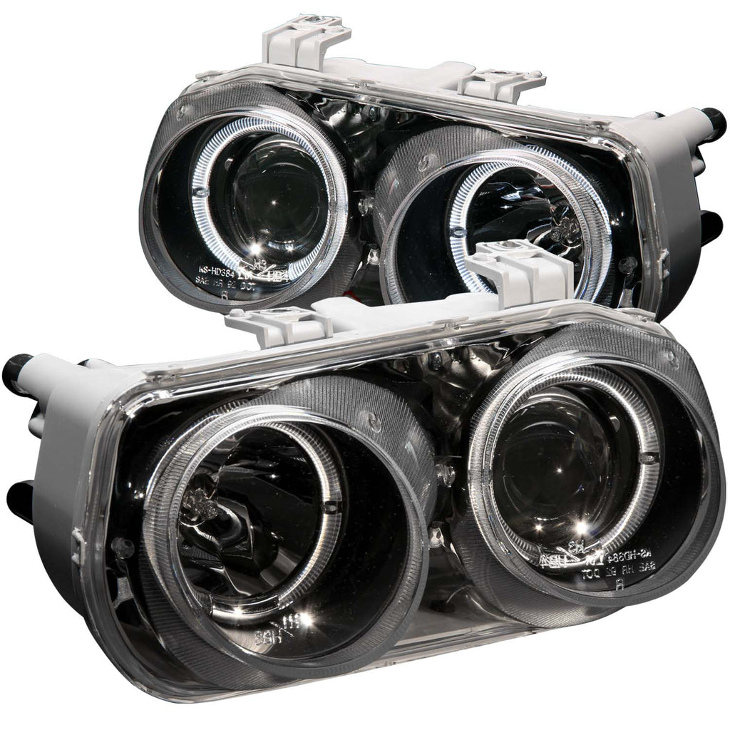 ANZO USA 121003 Projector Headlight Set w/Halo for Select Acura Integra