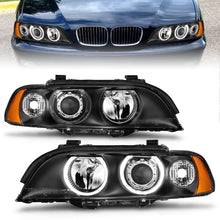 Load image into Gallery viewer, ANZO USA 121017 Projector Headlight Set w/Halo for Select BMW 525i, BMW 528i, BMW 530i, BMW 540i