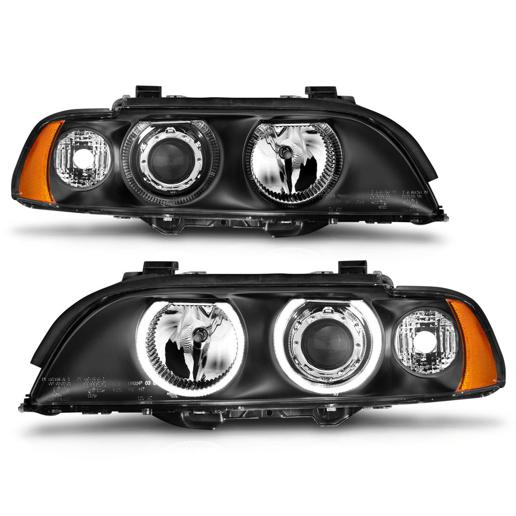 ANZO USA 121017 Projector Headlight Set w/Halo for Select BMW 525i, BMW 528i, BMW 530i, BMW 540i