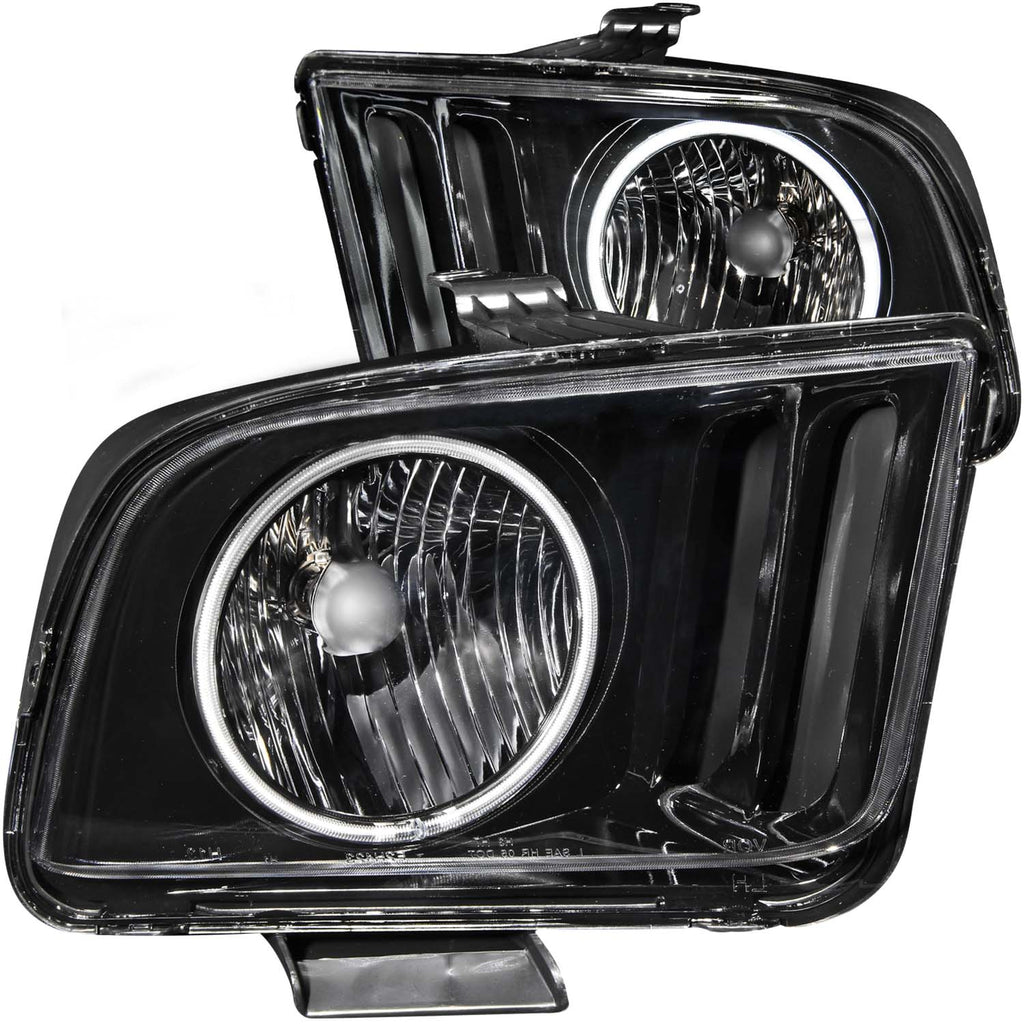 ANZO USA 121033 Crystal Headlight Set w/Halo for Select Ford Mustang