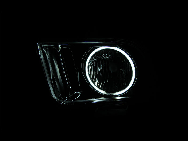 ANZO USA 121033 Crystal Headlight Set w/Halo for Select Ford Mustang