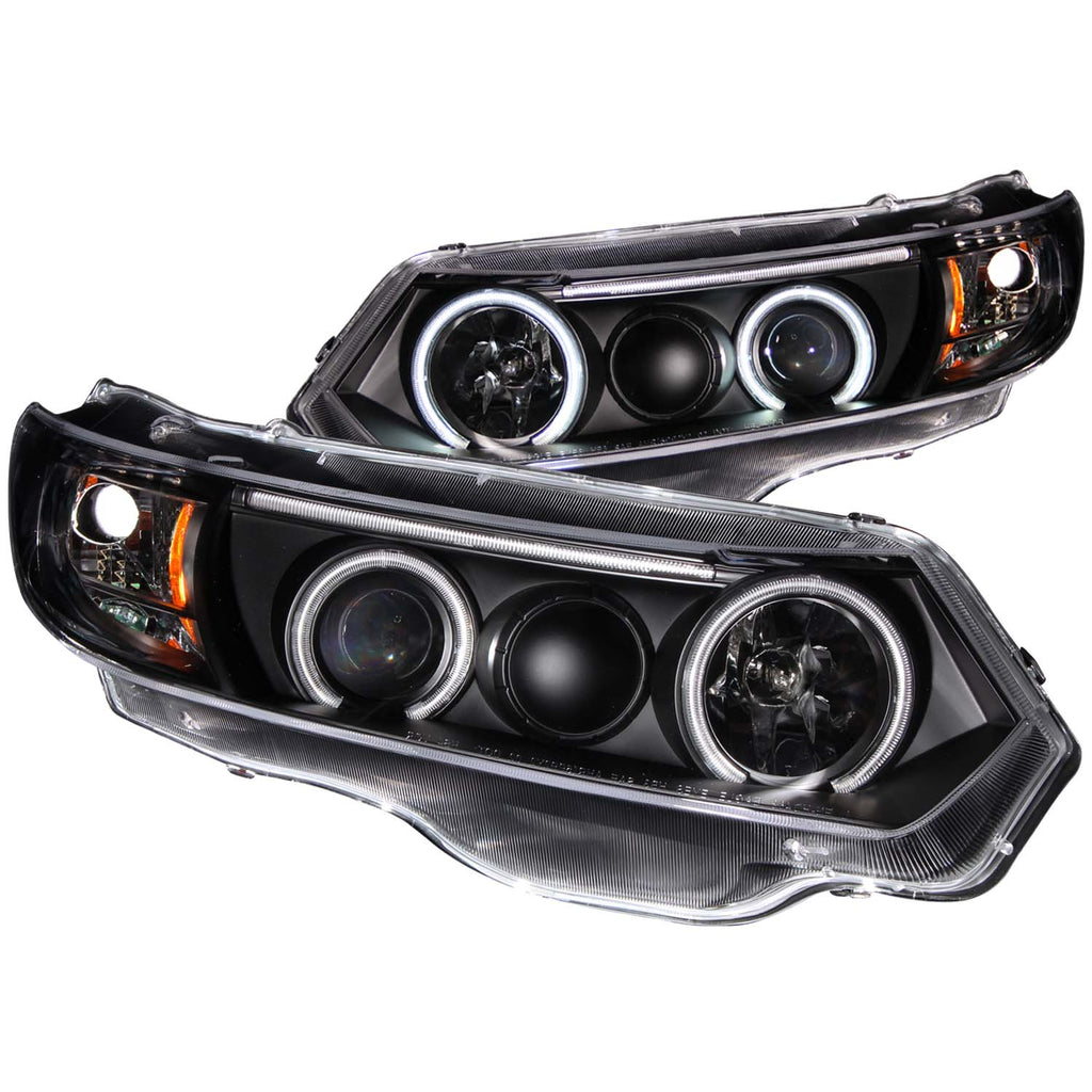 ANZO USA 121062 Projector Headlight Set w/Halo for Select Honda Civic