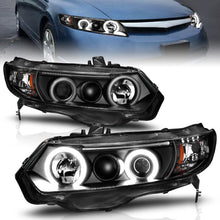 Load image into Gallery viewer, ANZO USA 121062 Projector Headlight Set w/Halo for Select Honda Civic