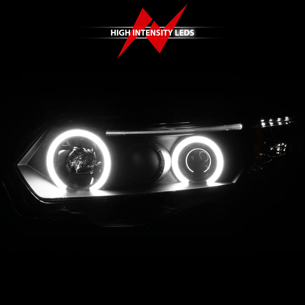 ANZO USA 121062 Projector Headlight Set w/Halo for Select Honda Civic