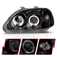 Load image into Gallery viewer, ANZO USA 121068 Projector Headlight Set w/Halo for Select Honda Civic