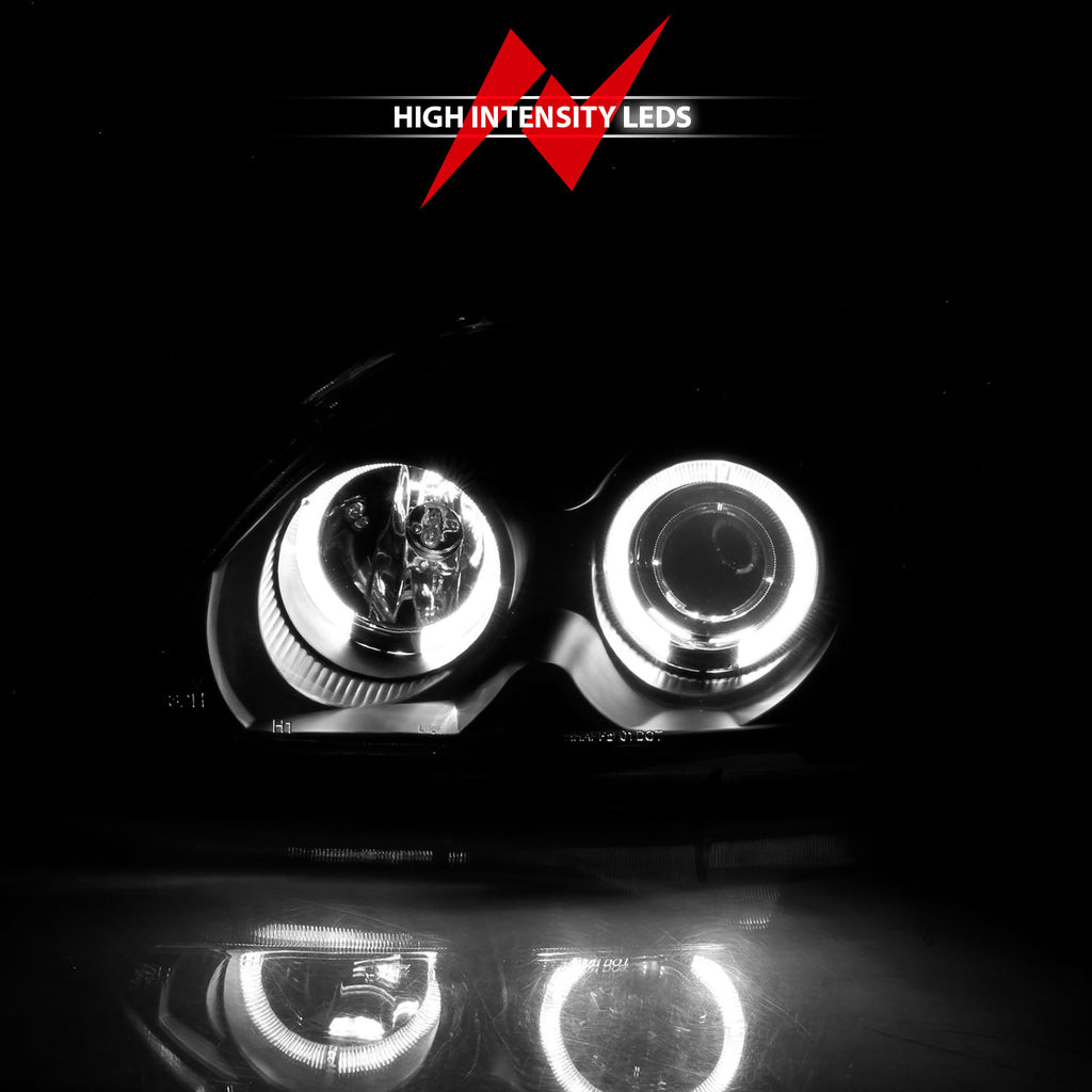 ANZO USA 121068 Projector Headlight Set w/Halo for Select Honda Civic