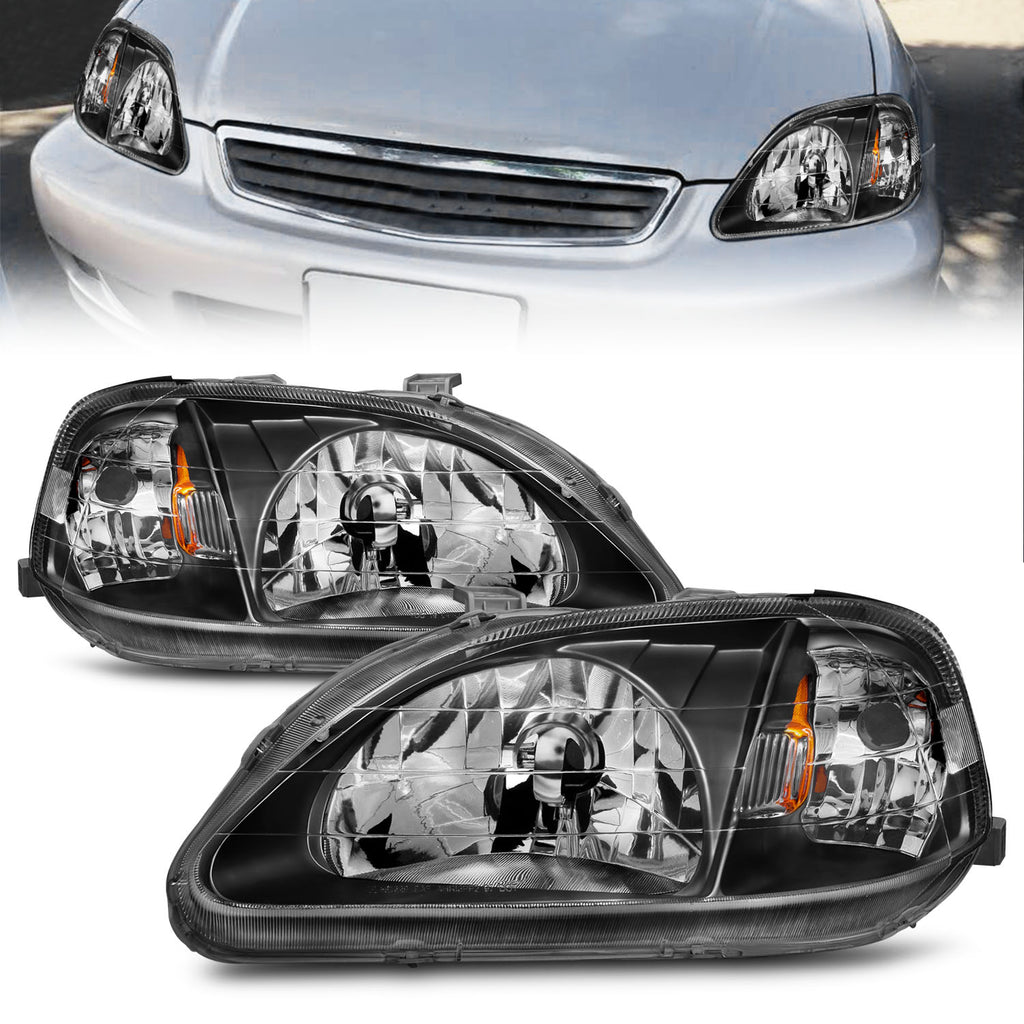 ANZO USA 121070 Crystal Headlight Set for Select Honda Civic