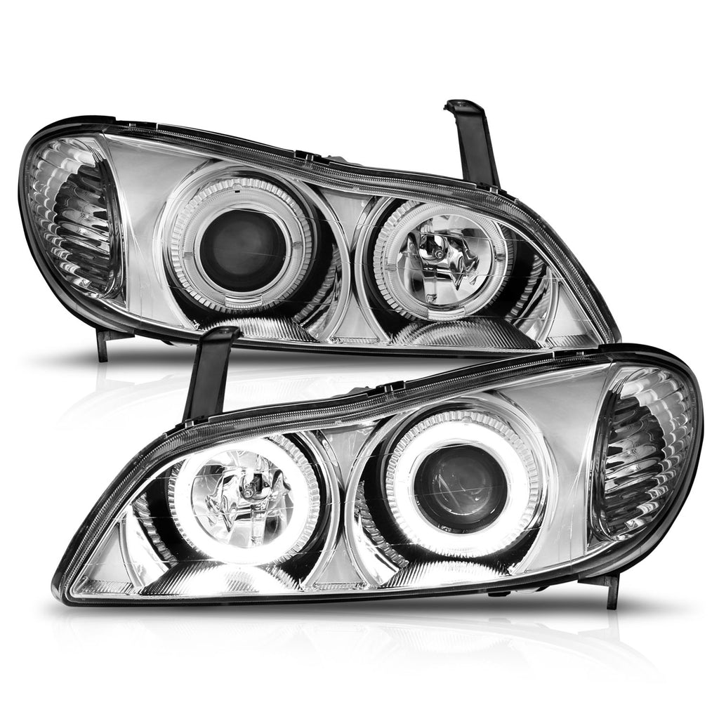 ANZO USA 121078 Projector Headlight Set w/Halo for Select INFINITI I30, INFINITI I35
