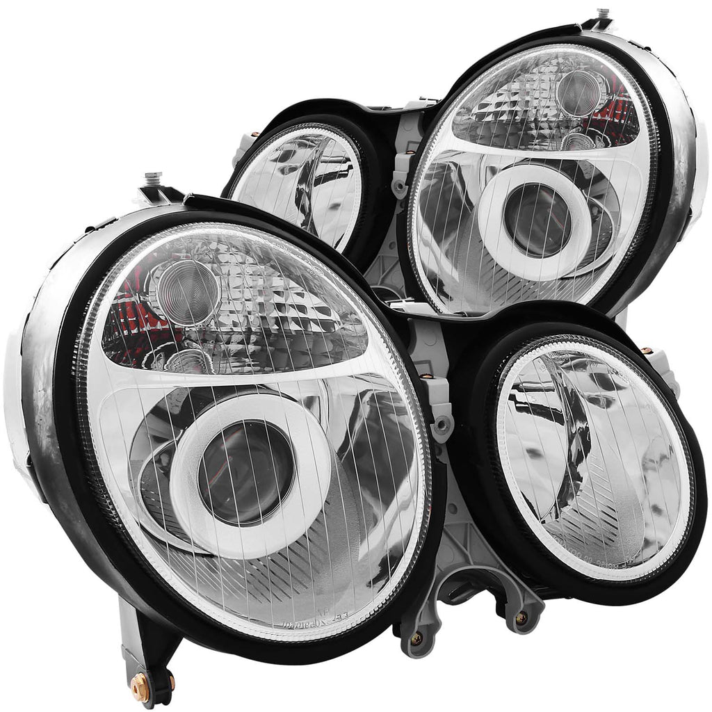 ANZO USA 121086 Projector Headlight Set for Select Mercedes-Benz E300, Mercedes-Benz E320, Mercedes-Benz E430, Mercedes-Benz E55 AMG