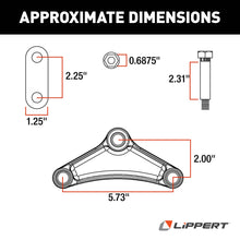 Load image into Gallery viewer, CURT 121097L Axle Double-Eye Suspension Kit, 2,200-8,000-lb. Tandem Axles, 33" Axle Spacing