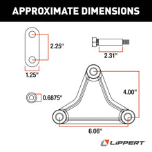 Load image into Gallery viewer, CURT 121098L Axle Double-Eye Suspension Kit, 2,200-8,000-lb. Tandem Axles, 33" Axle Spacing
