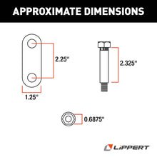 Load image into Gallery viewer, CURT 121101LRV Trailer Axle Double-Eye Suspension Kit, 2,200-8,000-lb. Single Axles