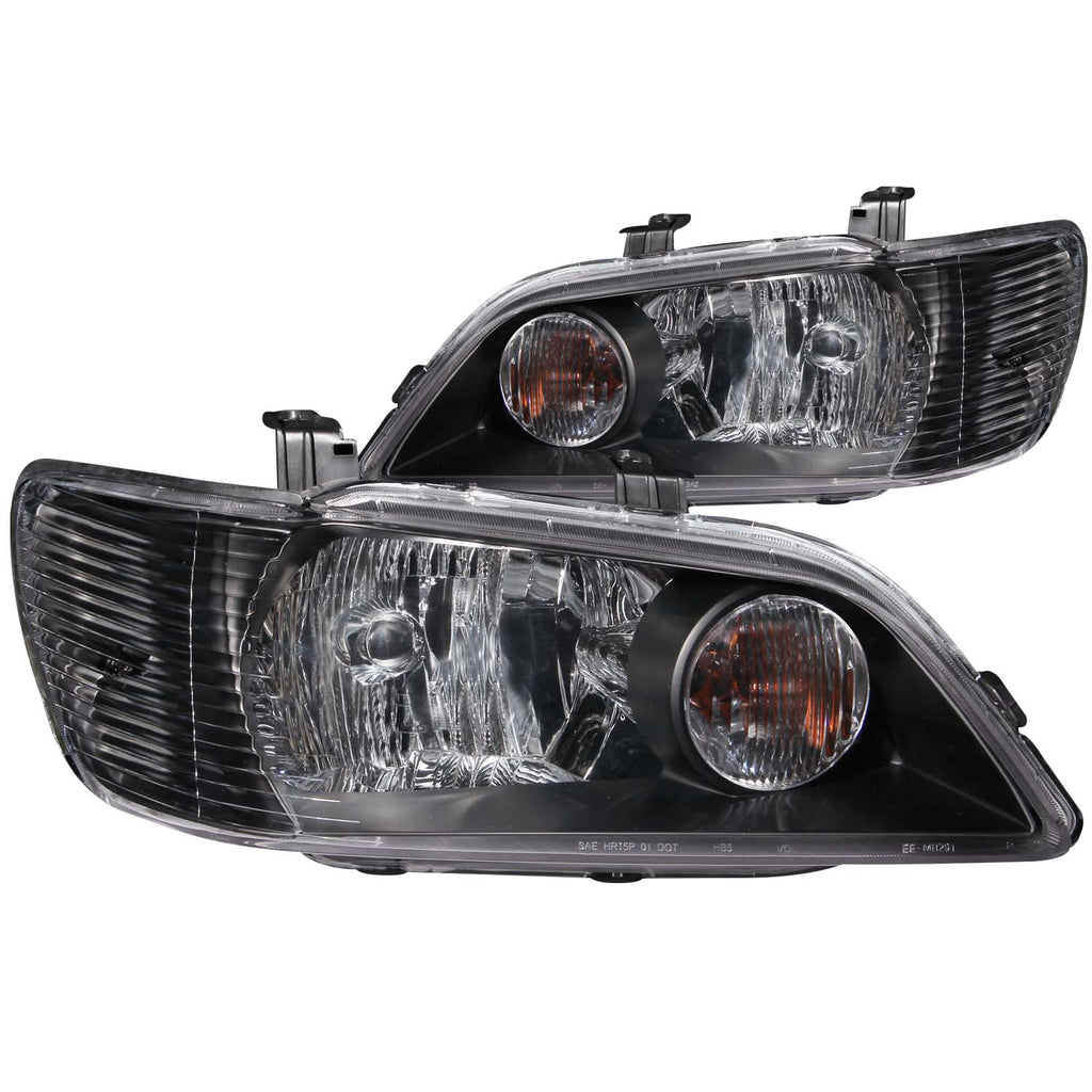 ANZO USA 121101 Crystal Headlight Set for Select Mitsubishi Lancer