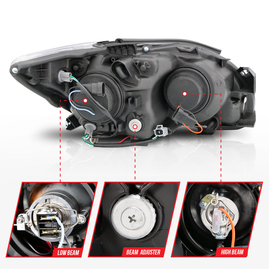 ANZO USA 121120 Projector Headlight Set w/Halo for Select Scion tC
