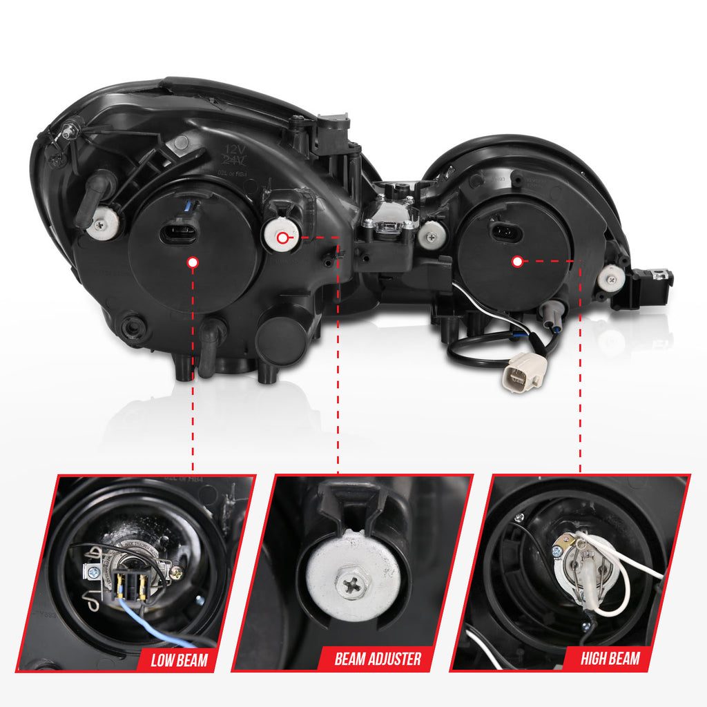ANZO USA 121143 Projector Headlight Set w/Halo for Select Lexus GS300, Lexus GS400, Lexus GS430