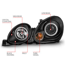 Load image into Gallery viewer, ANZO USA 121144 Projector Headlight Set w/Halo for Select Lexus GS300, Lexus GS400, Lexus GS430