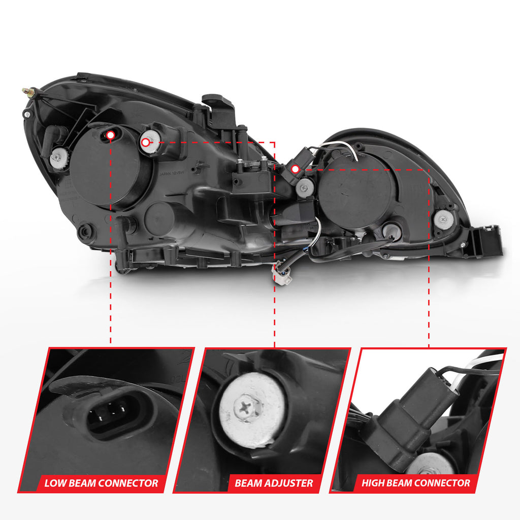 ANZO USA 121144 Projector Headlight Set w/Halo for Select Lexus GS300, Lexus GS400, Lexus GS430