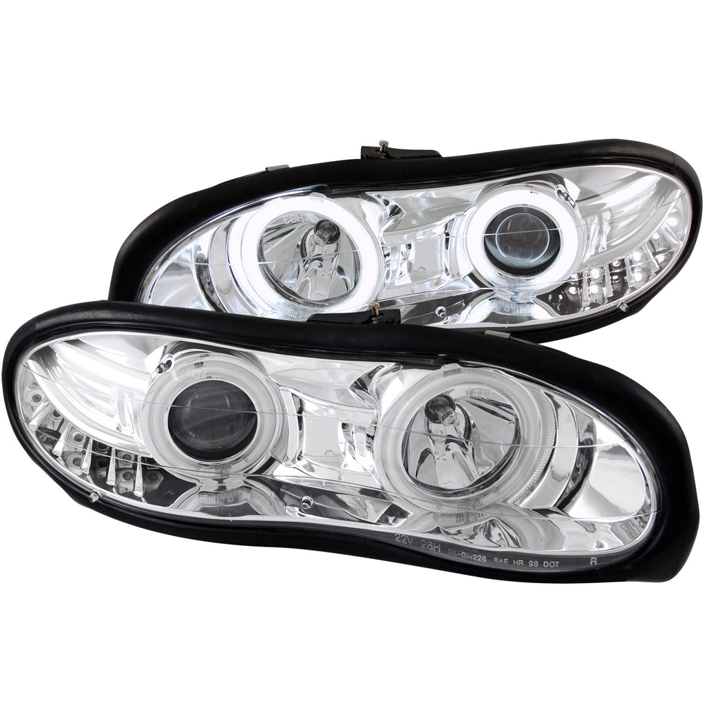 ANZO USA 121159 Projector Headlight Set w/Halo for Select Chevrolet Camaro